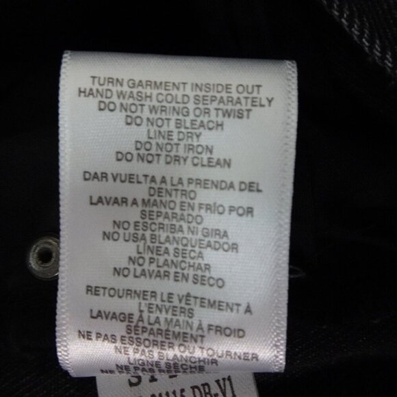 Rhinestone Jeans Simple Society Size 17 Gray Button Fly Cropped Straight Frayed - Picture 10 of 10